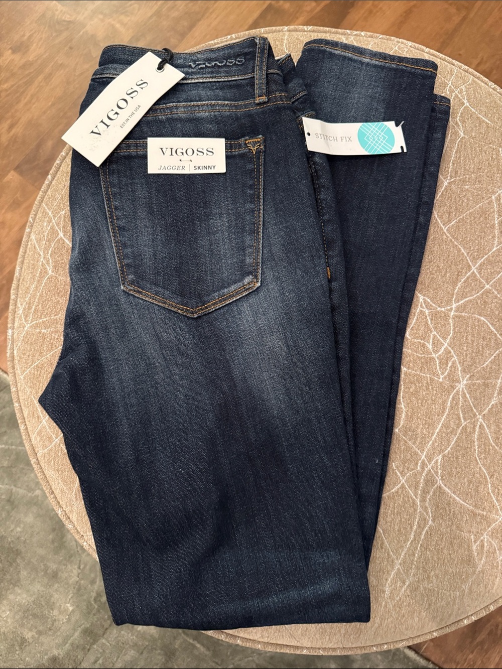 Vigoss Dark Blue Skinny Men's Jeans
